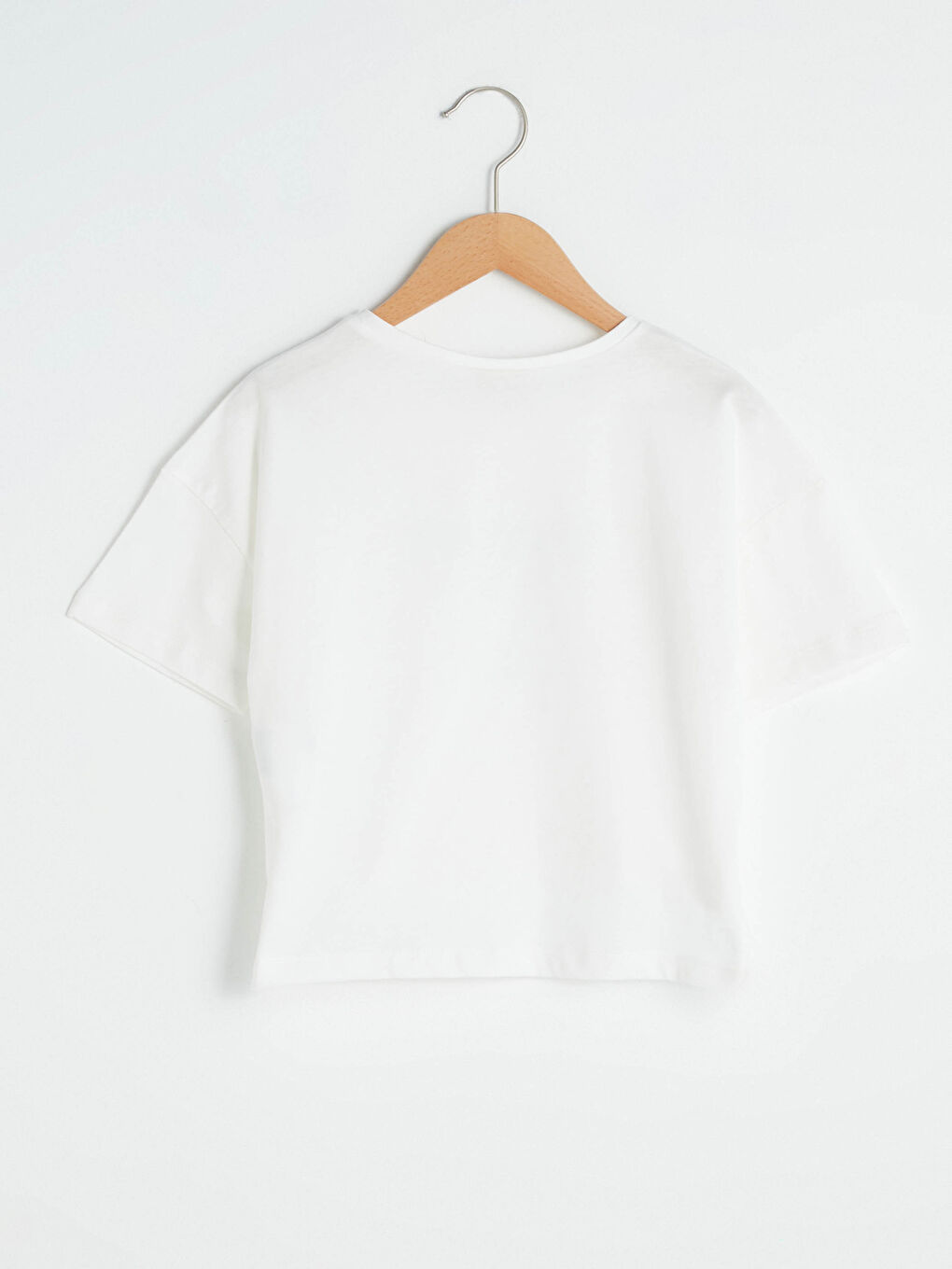 Crew Neck Aquarius Zodiac Printed Short Sleeve Girls T-Shirt-2