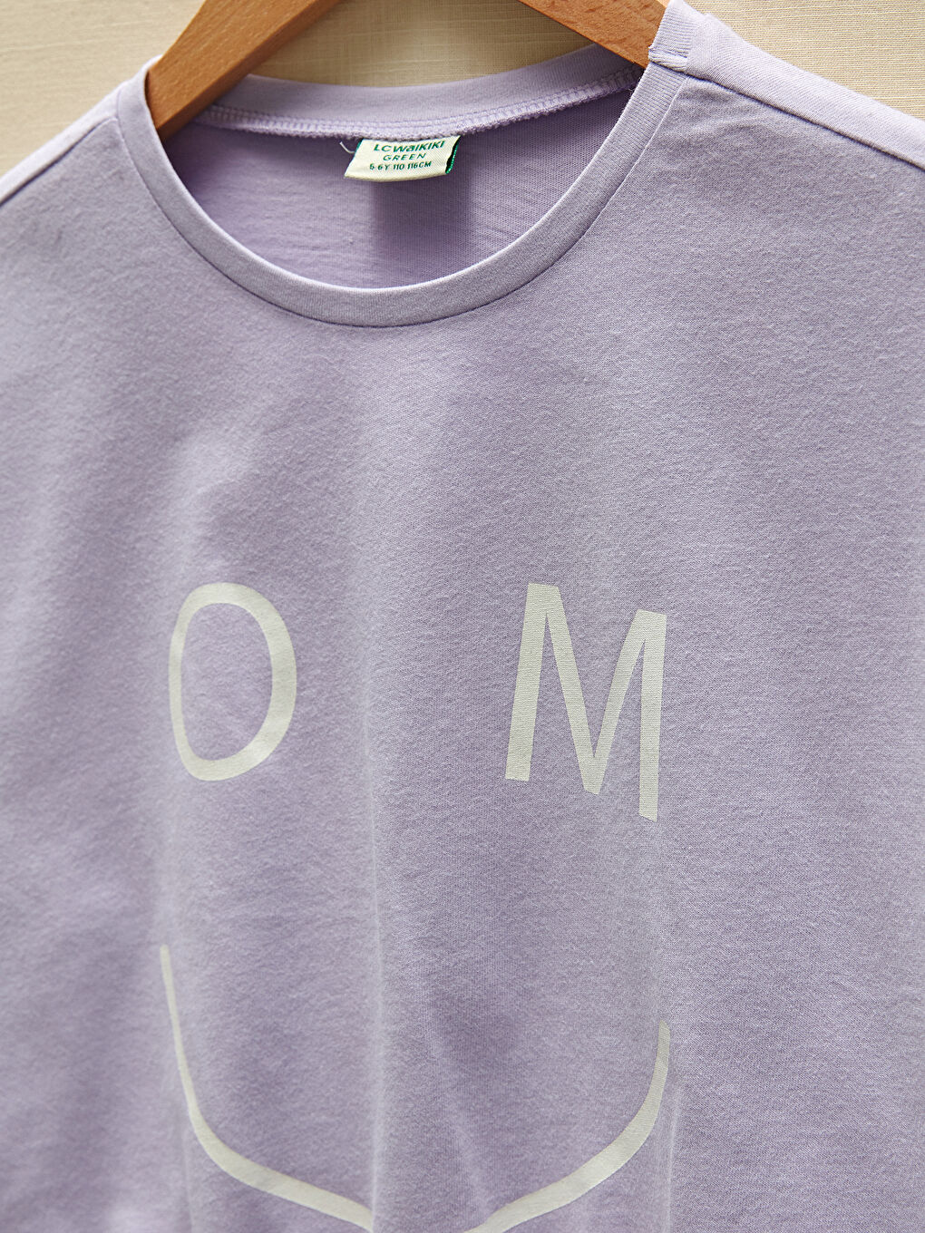 Свитшот с круглым вырезом, с принтом, с коротким рукавом для девочек-2