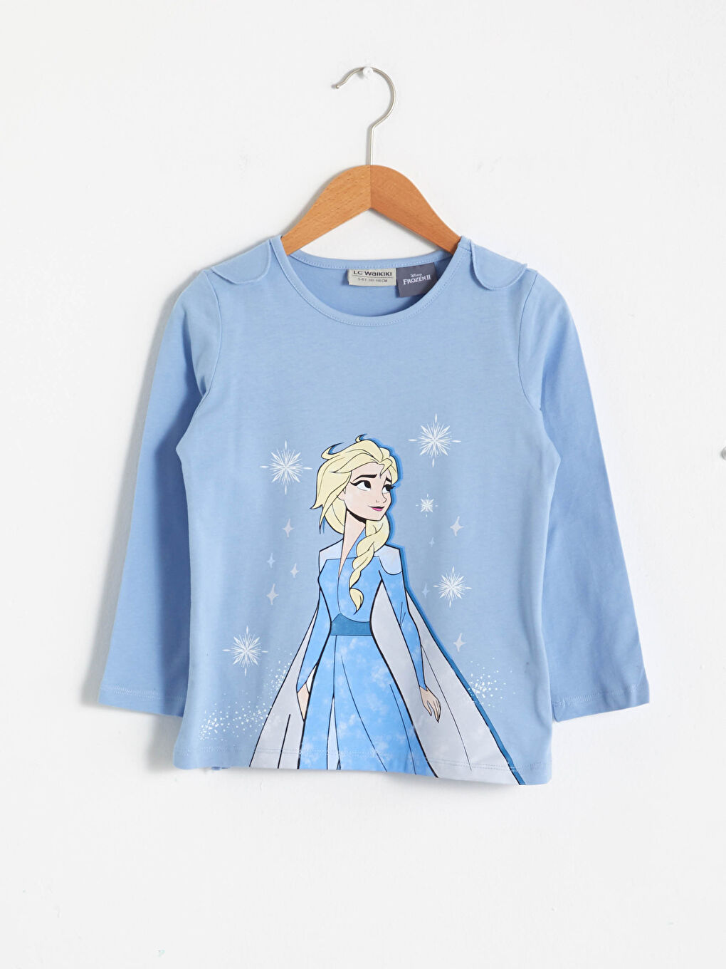 Girl Elsa Printed T-Shirt and Cloak