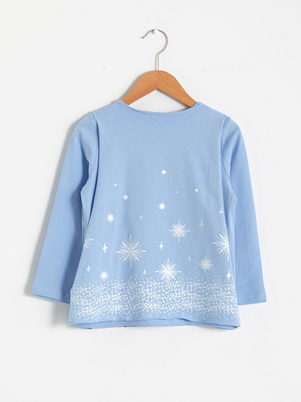 Girl Elsa Printed T-Shirt and Cloak-1