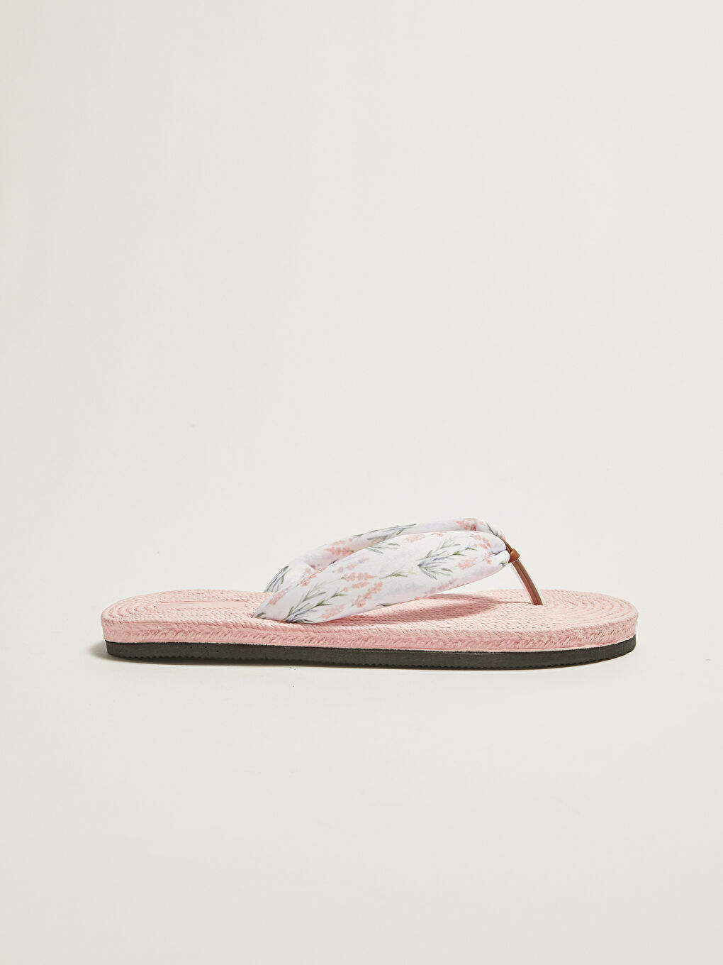 Women's Straw Sole Flip Flops Beach Slippers-1