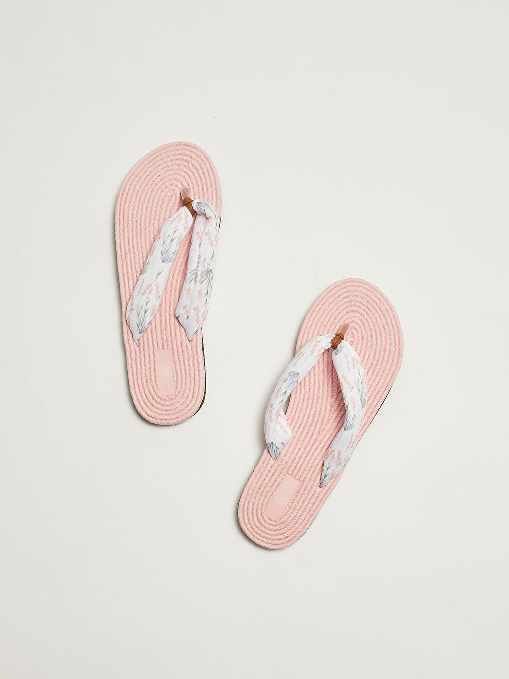 Women's Straw Sole Flip Flops Beach Slippers-2