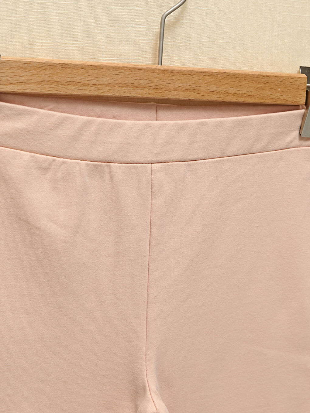Pembe Beli Lastikli Basic Kız Çocuk Tayt-2