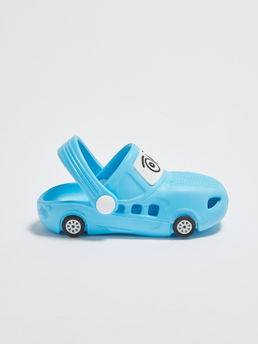 Turkuaz Erkek Bebek Araba Silüetli Plaj Sandaleti-1