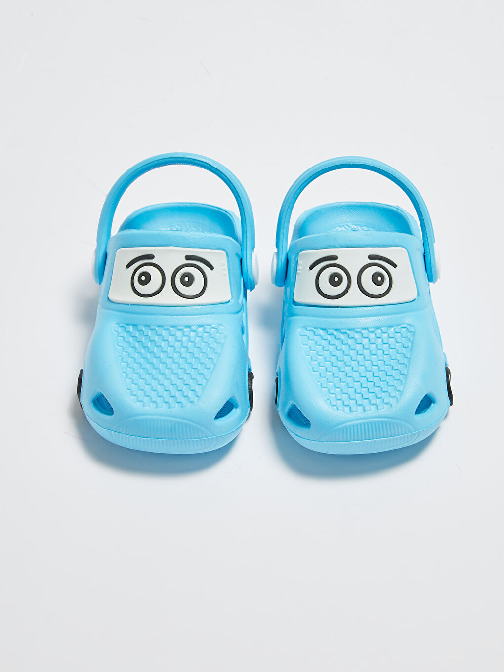Turkuaz Erkek Bebek Araba Silüetli Plaj Sandaleti-5