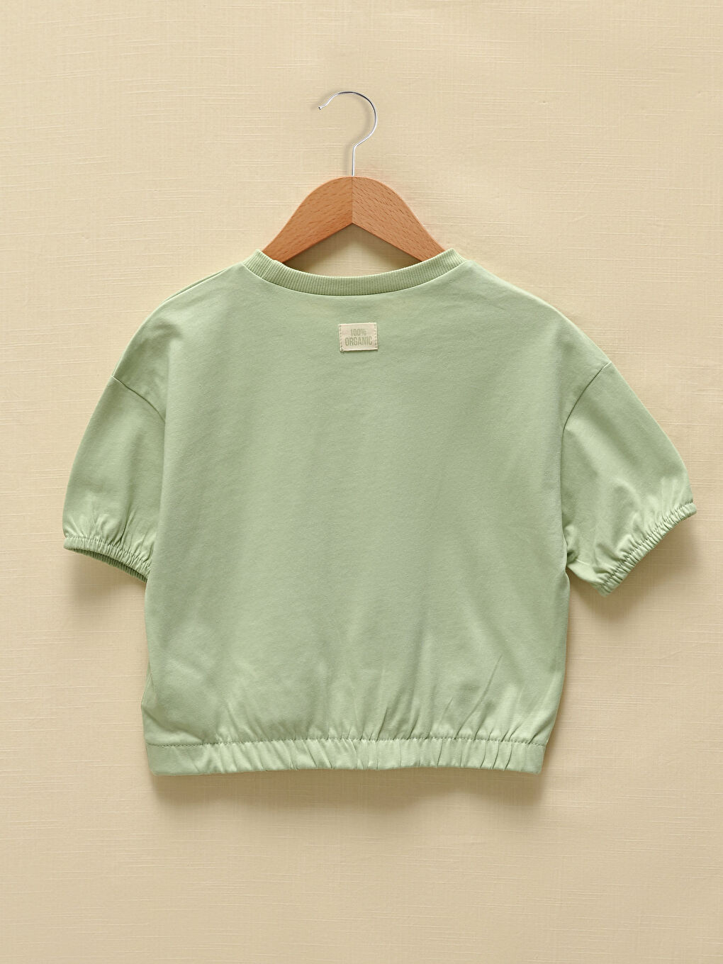 LCW Kids Crew Neck Printed Short Sleeve Girl's Sweatshirt -S1EY36Z4-G2G
