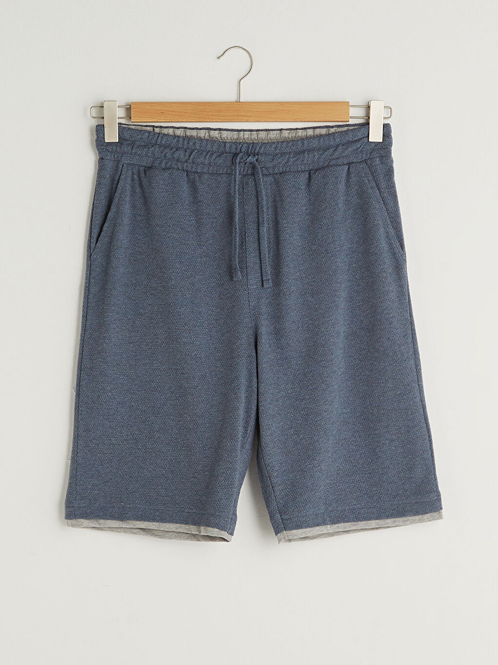 İndigo Standart Kalıp Erkek Roller Şort-4