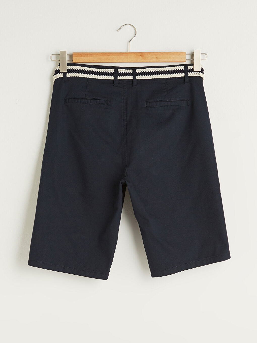 Шорты Мужские Приталенного Кроя С Ремнем-6