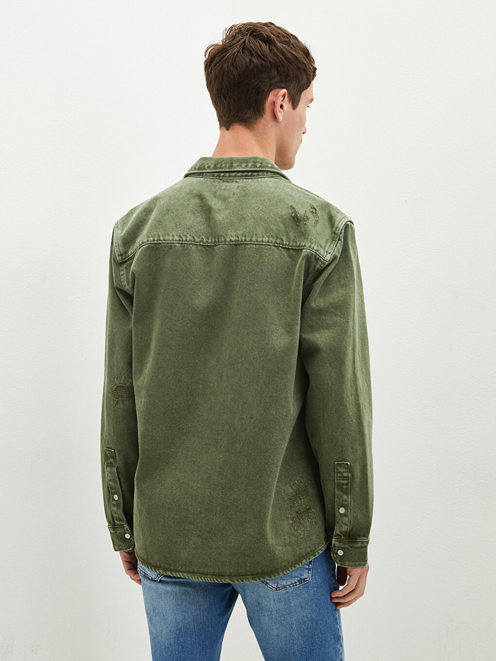 XSIDE Regular Fit Uzun Kollu Gabardin Erkek Gömlek - S1FA82Z8-HDK