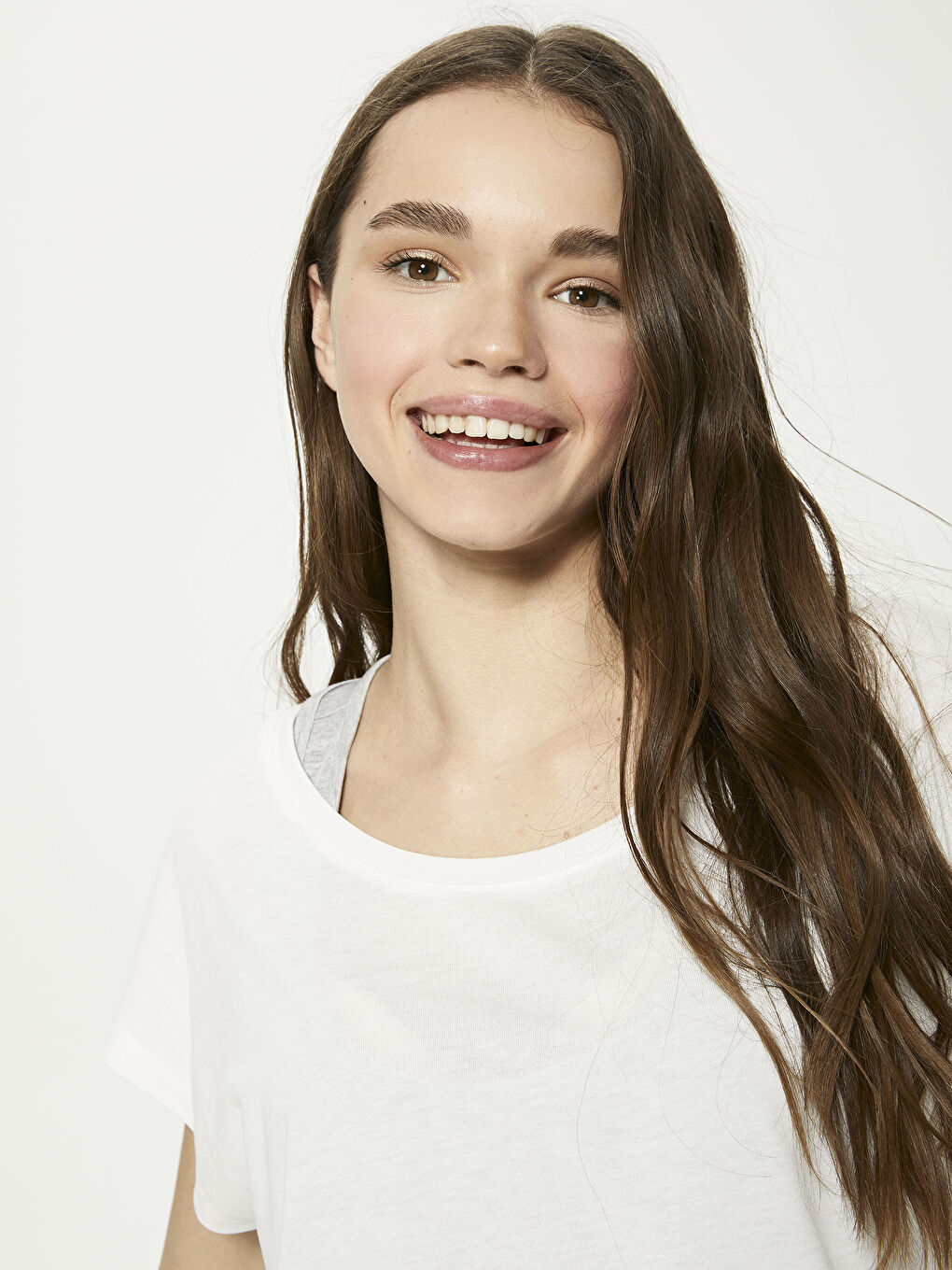 Débardeur Athlétique Uni de Sport à Col Vélo pour Femmes-2