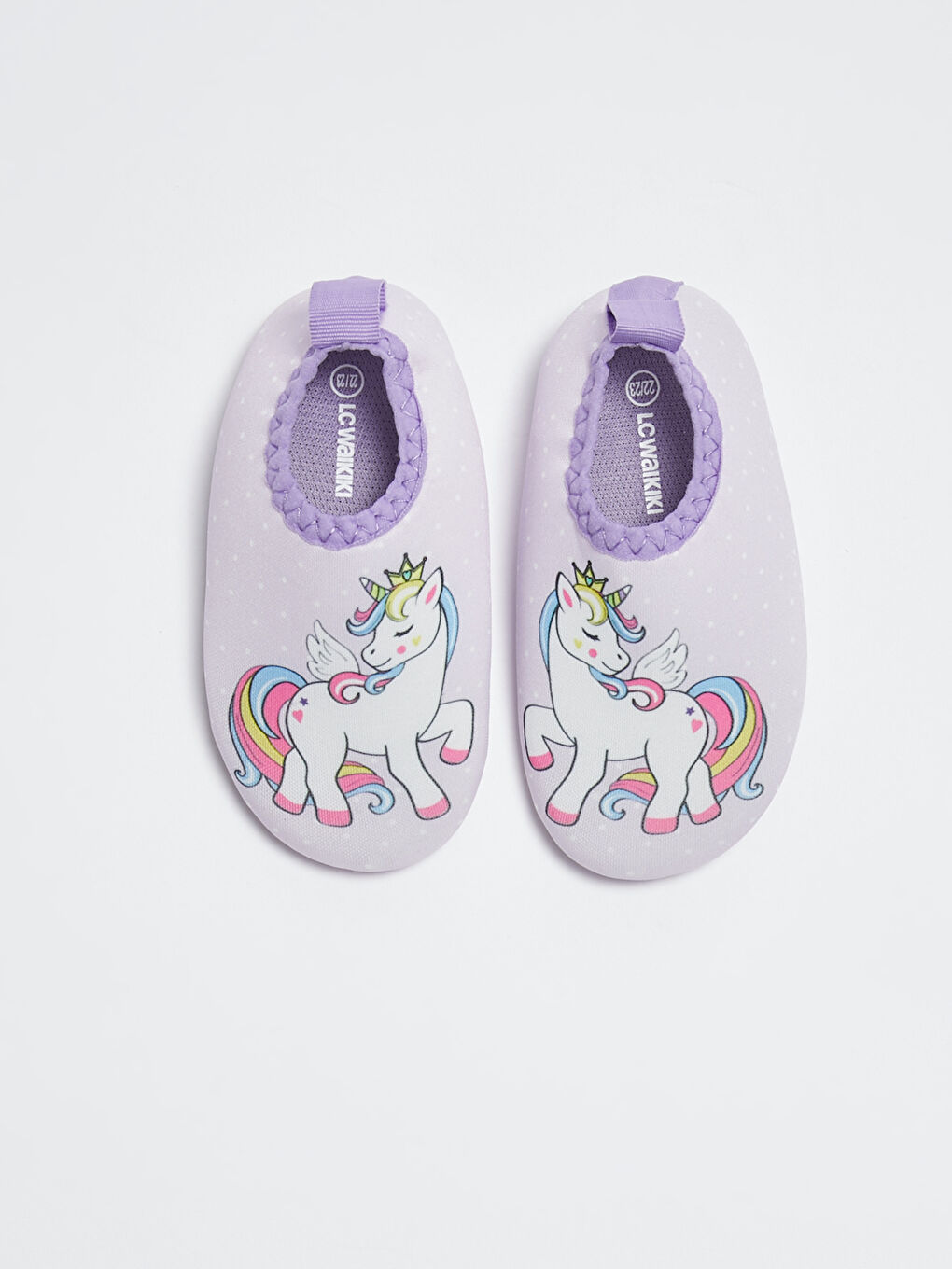 Baby Girl's Printed Aqua Shoes-2