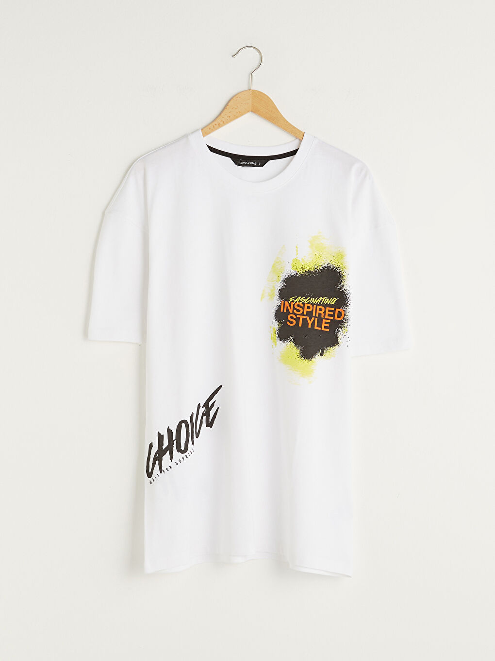 Crew Neck Short Sleeve Printed Combed Cotton Men's T-shirt-5