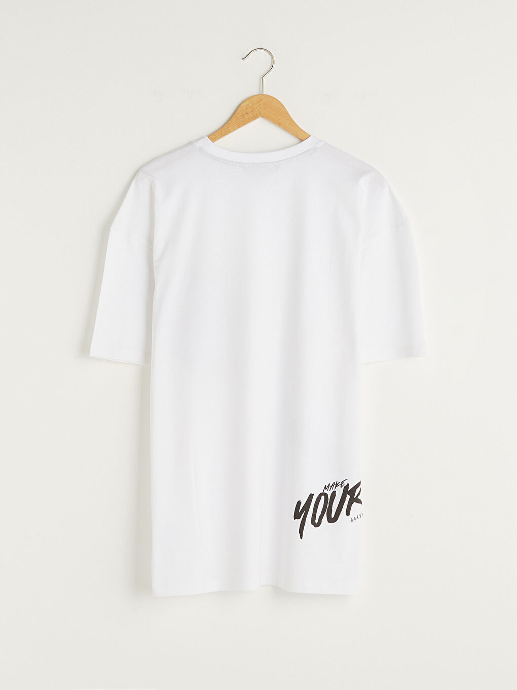 Crew Neck Short Sleeve Printed Combed Cotton Men's T-shirt-6