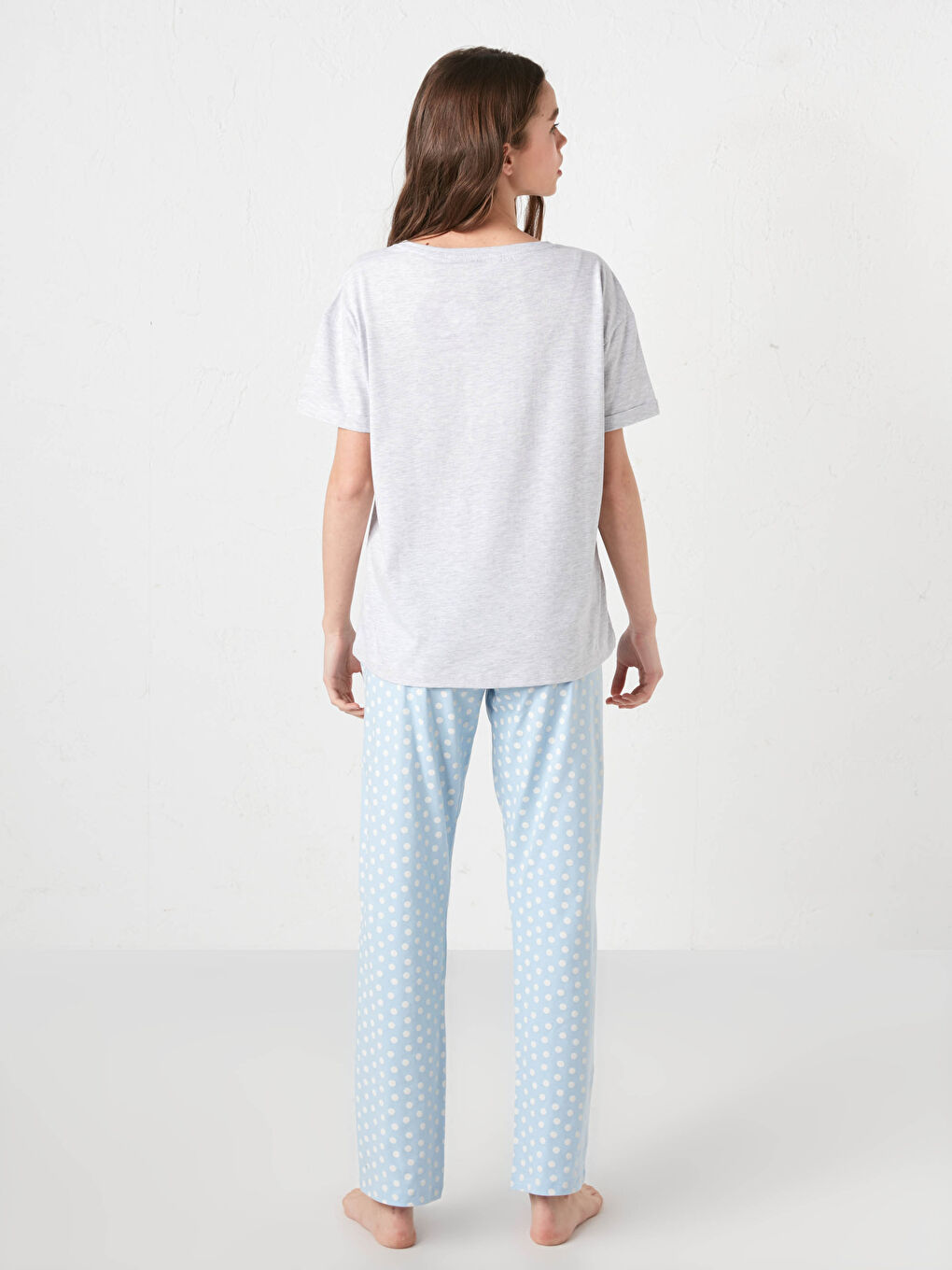 Crew Neck Snoopy Printed Short Sleeve Women's Pyjamas Set-5