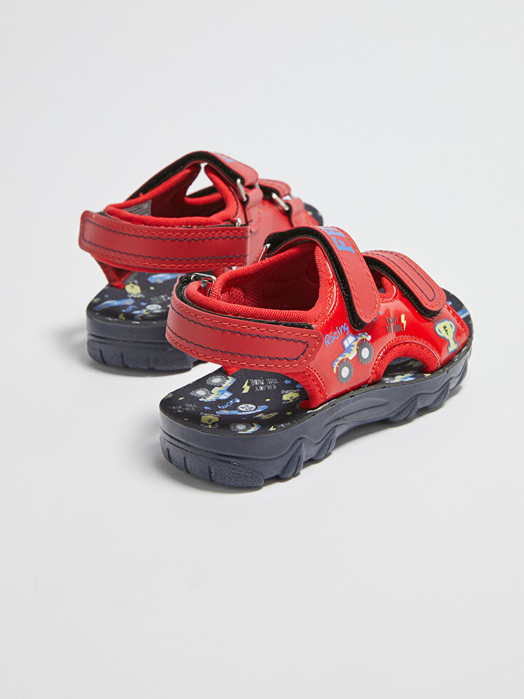 صنادل فيلكرو مطبوعة للأولاد الصغار-4