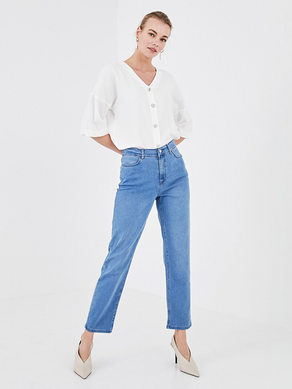 İndigo Mercury Skinny Fit Cep Detaylı Kadın Jean Pantolon