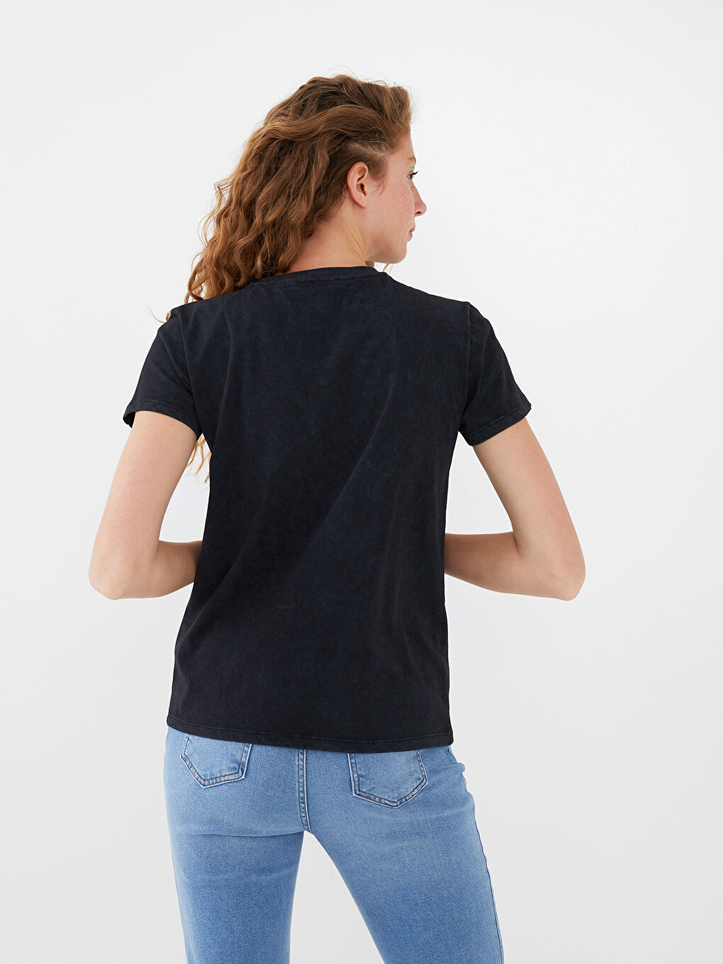 XSIDE Crew Neck Flintstones Printed Short Sleeve Cotton Women's T-Shirt -S1FD94Z8-QFF