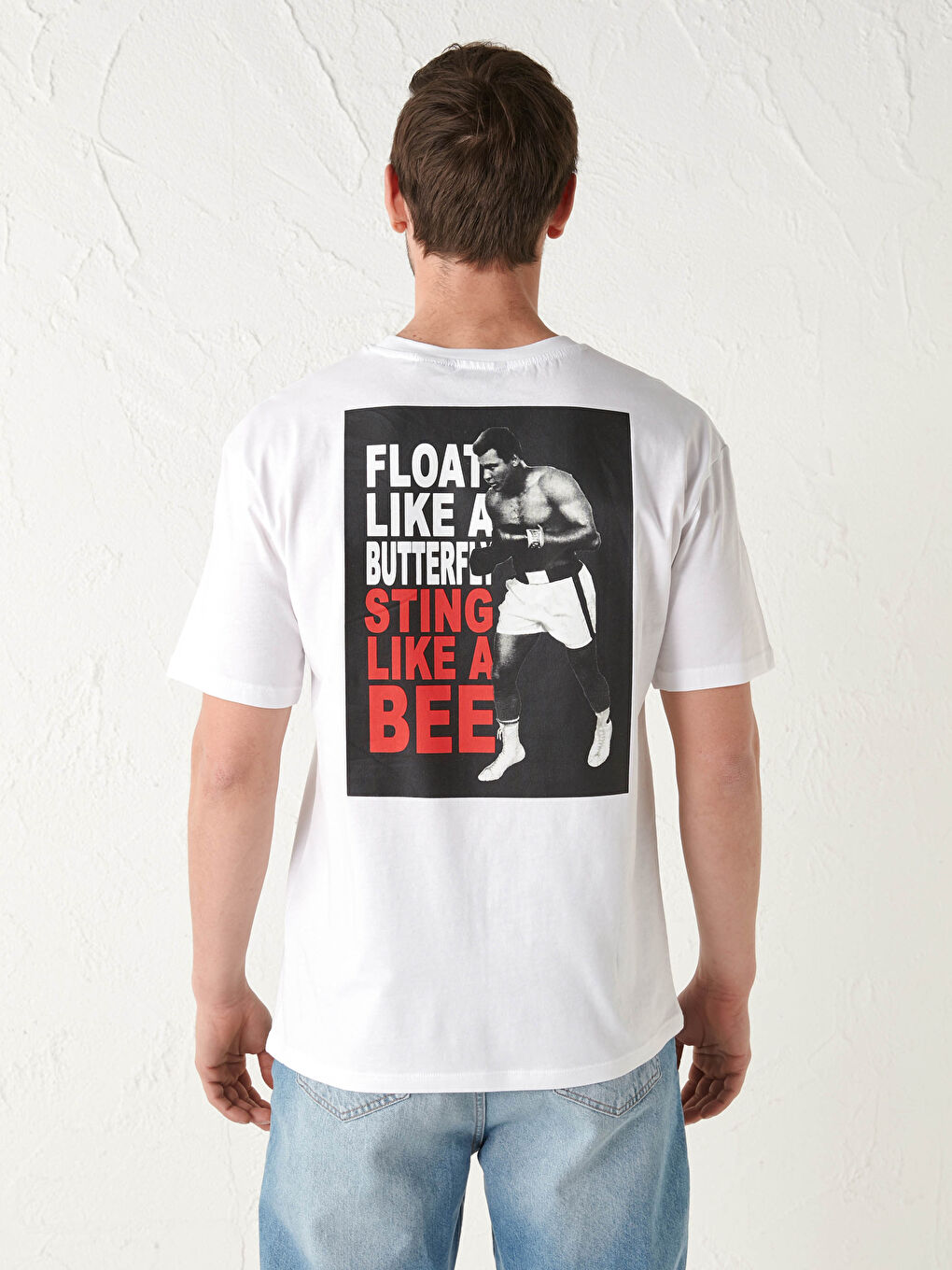 XSIDE Crew Neck Short Sleeve Muhammed Ali Printed Jersey Men's T-Shirt -S1FE29Z8-Q6K