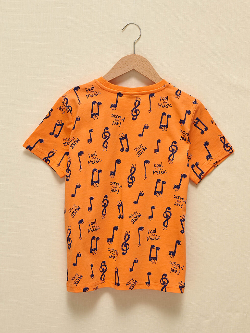 Crew Neck Printed Short Sleeve Boys' T-Shirt-1