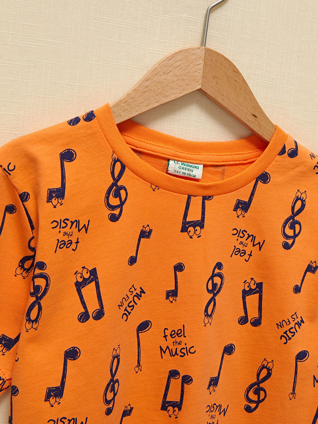 Crew Neck Printed Short Sleeve Boys' T-Shirt-2