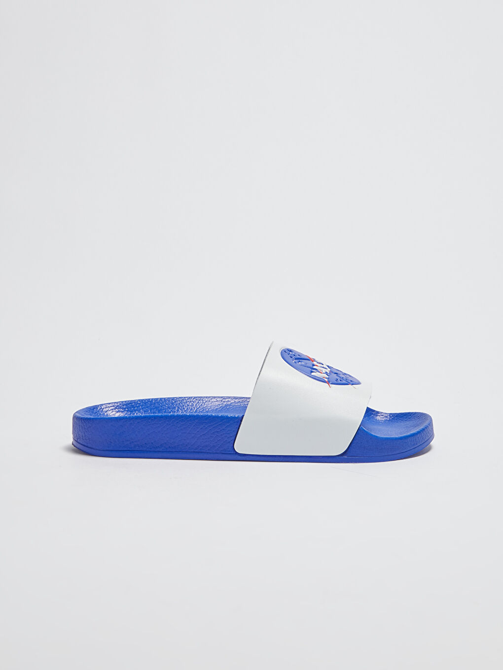 Beyaz Nasa Lisanslı Tek Bantlı Erkek Çocuk Terlik-1