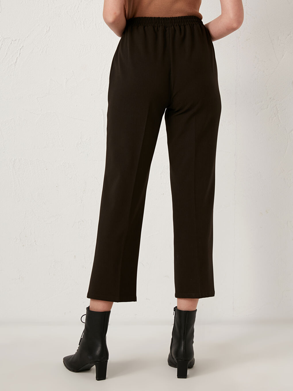 Брюки с эластичной резинкой на талии-3