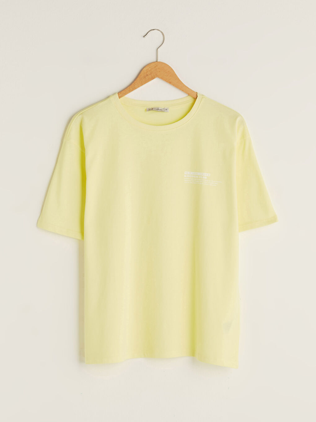 T-shirt à manches courtes imprimé à col rond pour femmes-5