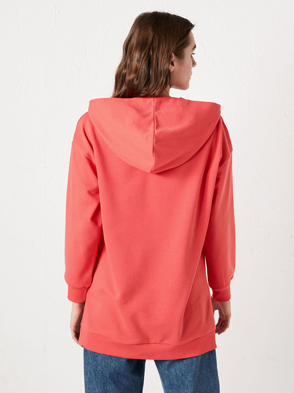 Hooded Printed Long Sleeve Women's Sweatshirt-4