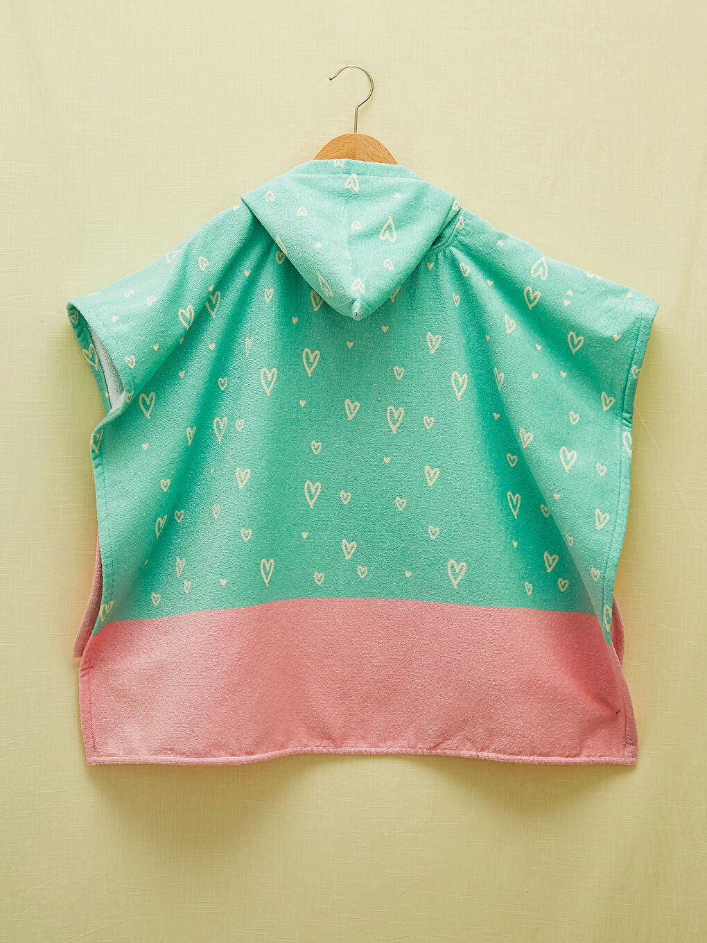 Girl's Printed Poncho Towel-2
