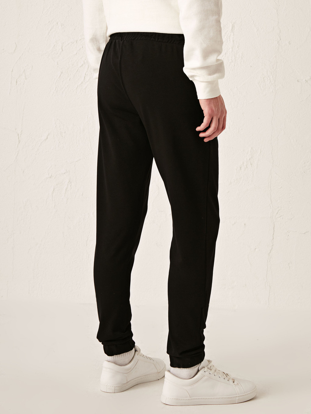 Siyah Slim Fit Eşofman Altı-4