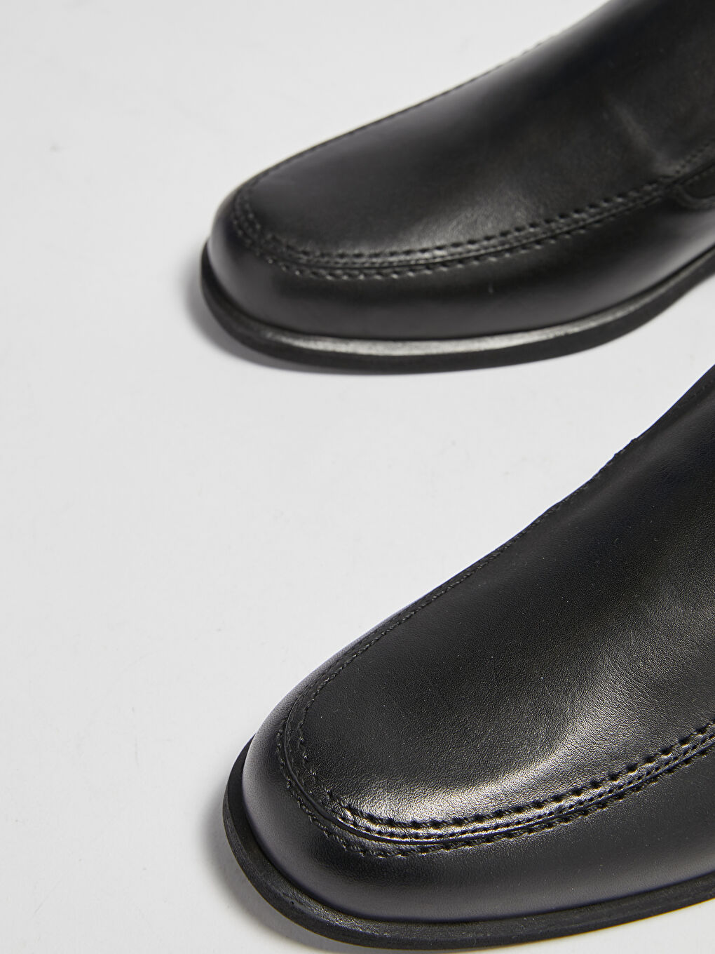 Siyah Hakiki Deri Erkek Klasik Ayakkabı-2