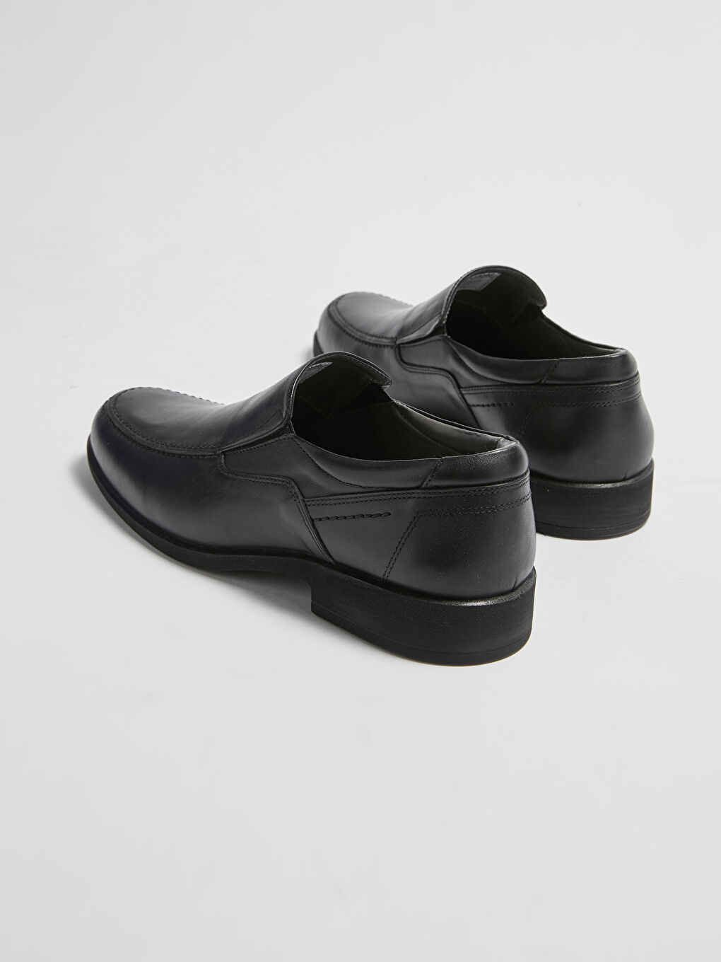 Siyah Hakiki Deri Erkek Klasik Ayakkabı-4