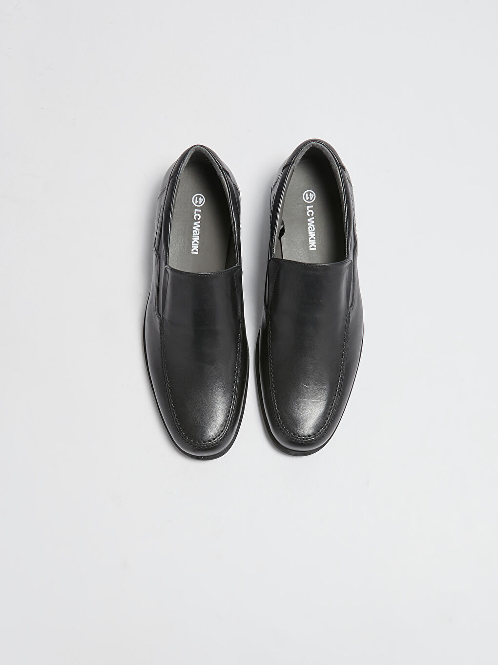 Siyah Hakiki Deri Erkek Klasik Ayakkabı-6