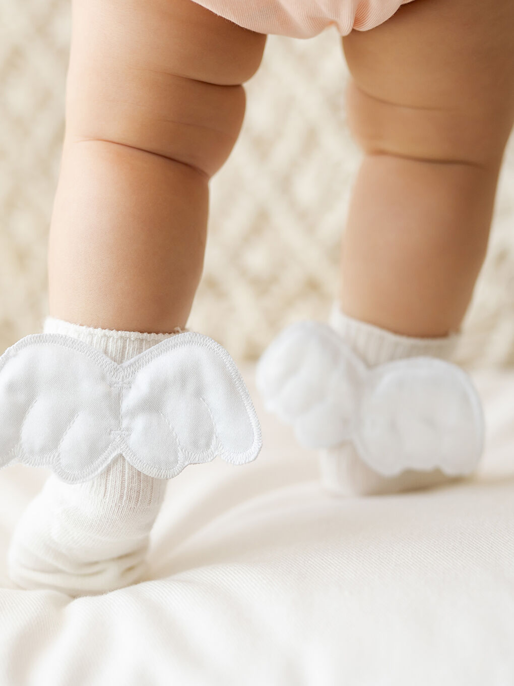 LCW baby 3 Dimensional Wing Detail Baby Girl Socks -S1FG05Z1-FFB