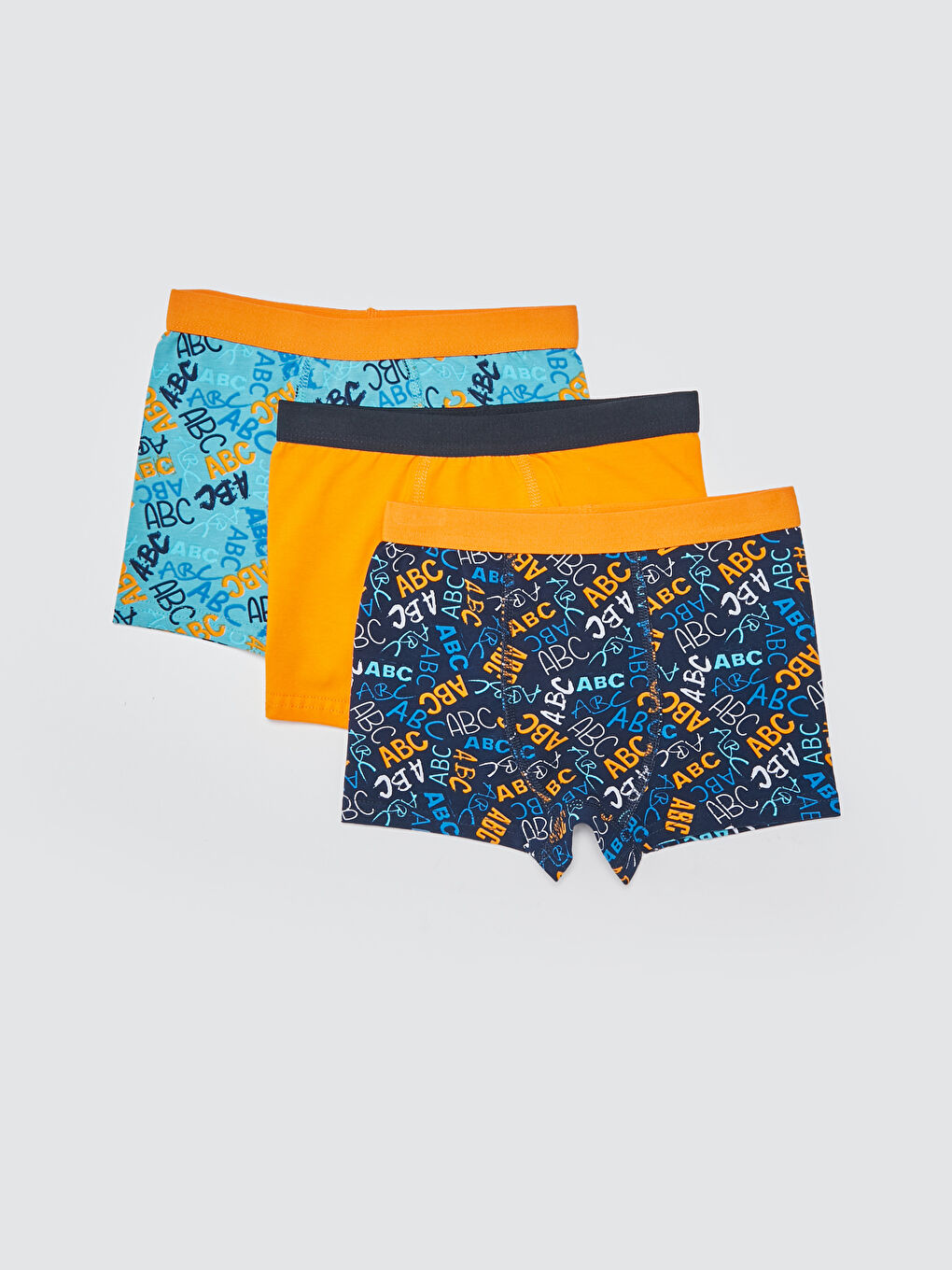 Lacivert Pamuklu Erkek Çocuk Boxer 3'lü