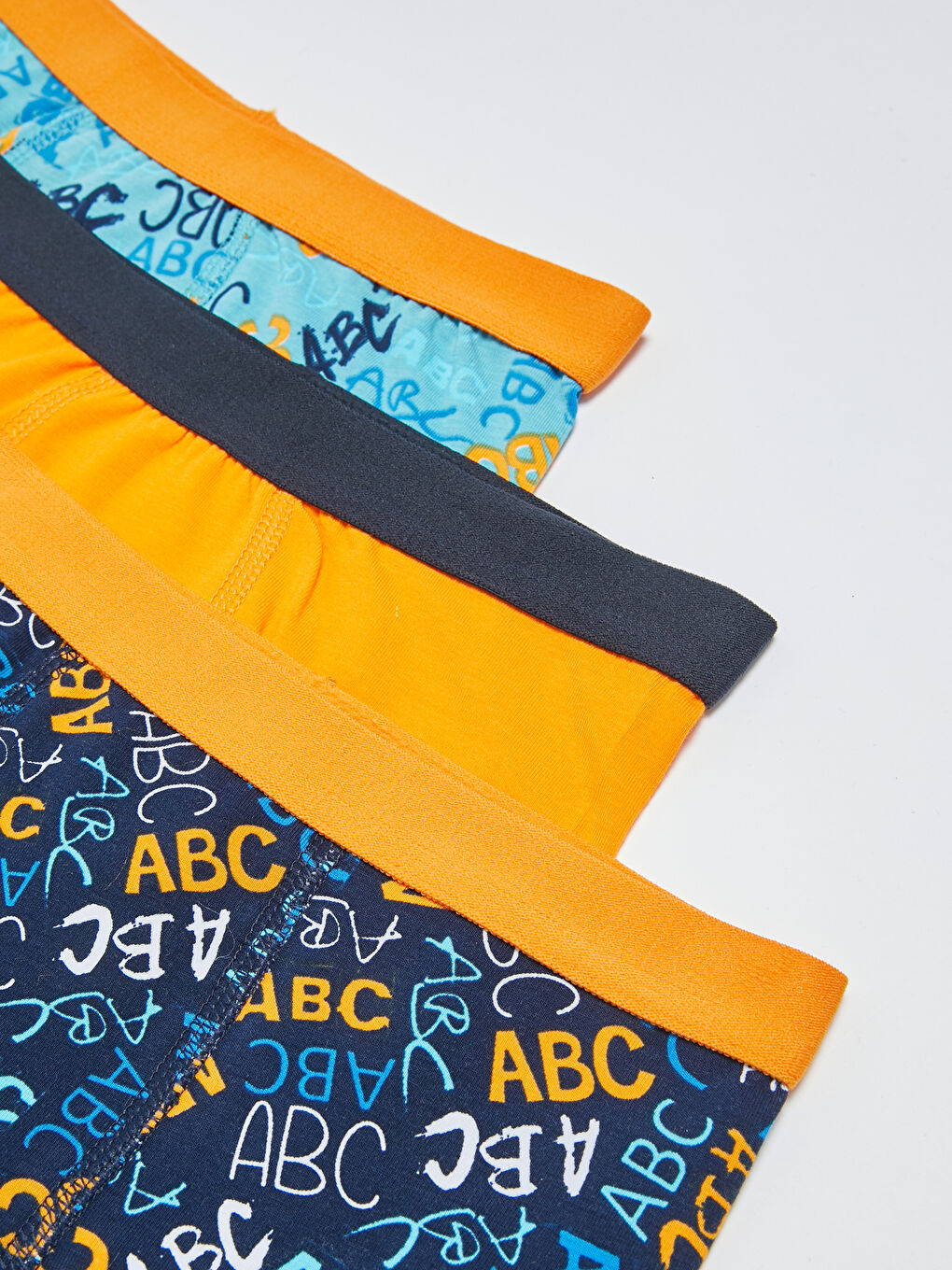 Lacivert Pamuklu Erkek Çocuk Boxer 3'lü-1