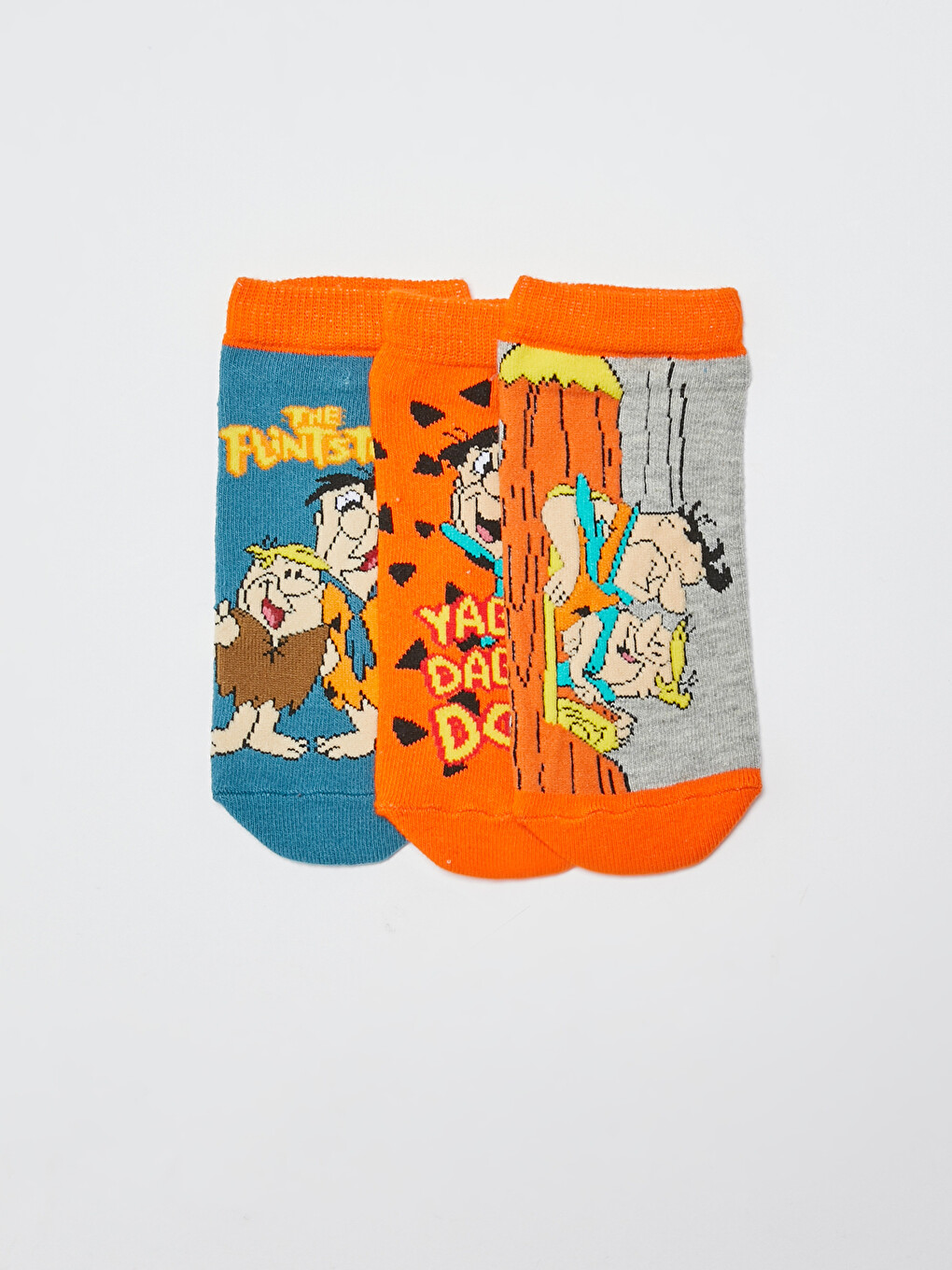 Flintstones Patterned Boy's Socks 3 Pieces