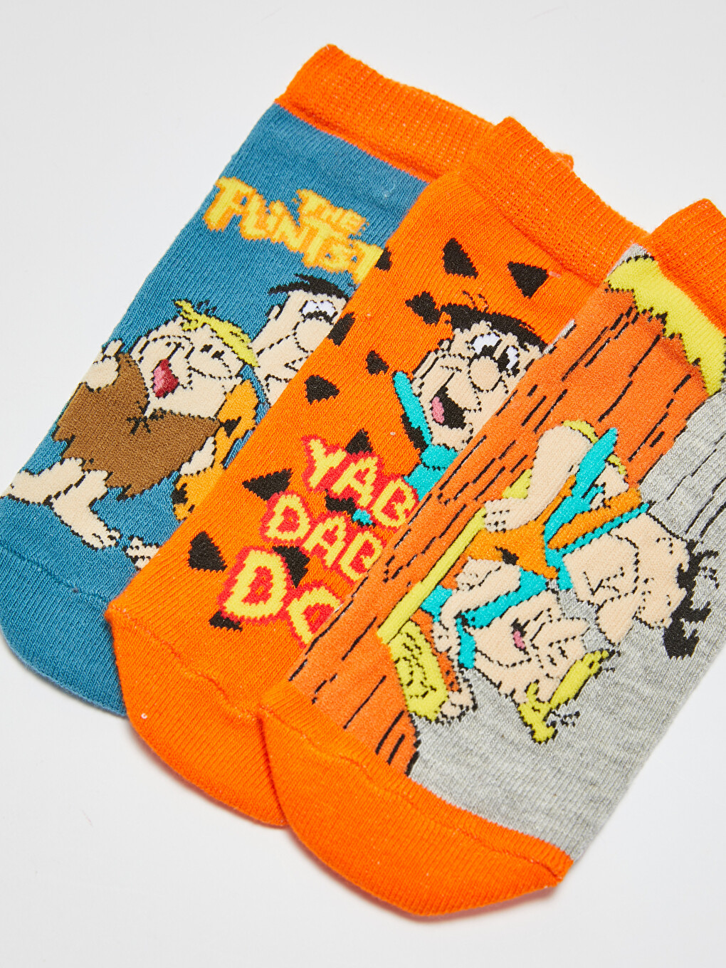 Flintstones Patterned Boy's Socks 3 Pieces-2