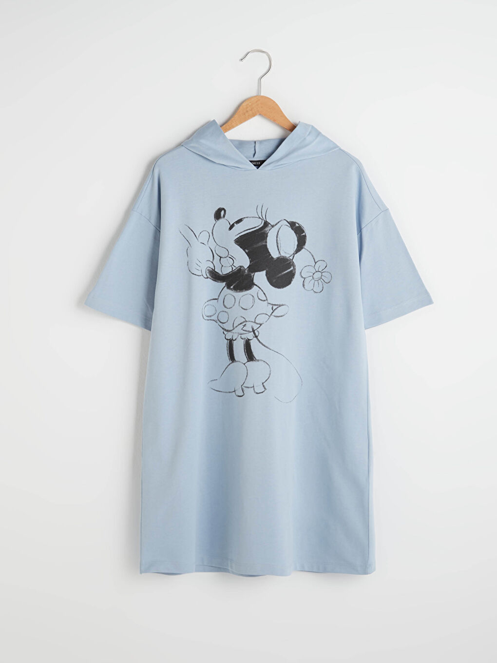 Hooded Short Sleeve Women's Dress-5