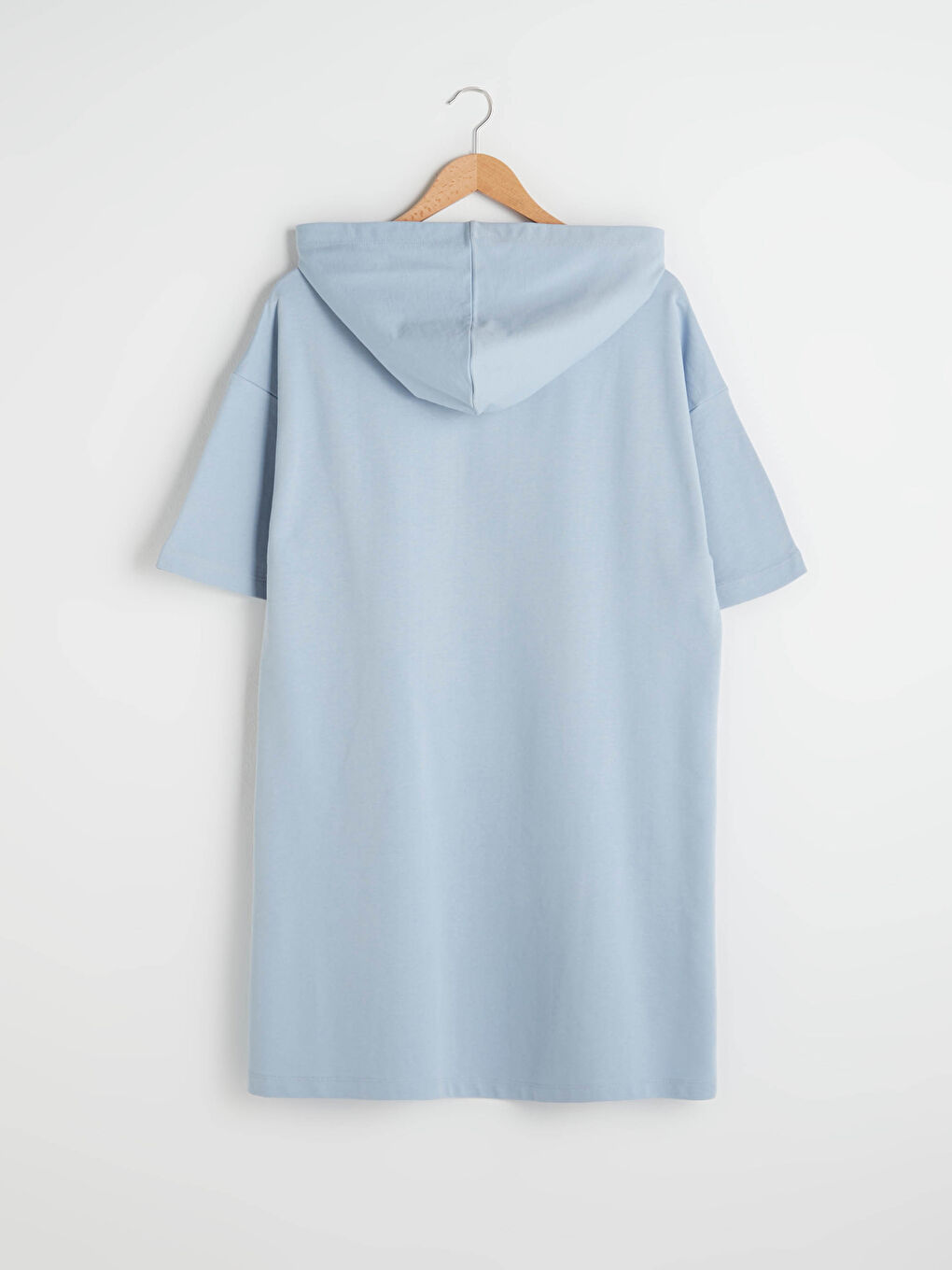 Hooded Short Sleeve Women's Dress-6