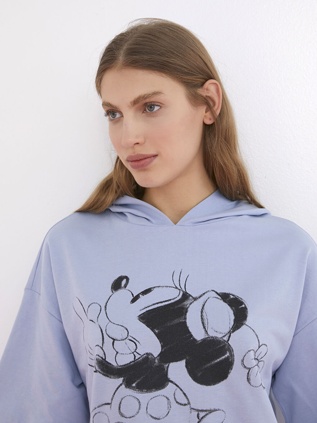 Hooded Short Sleeve Women's Dress-1