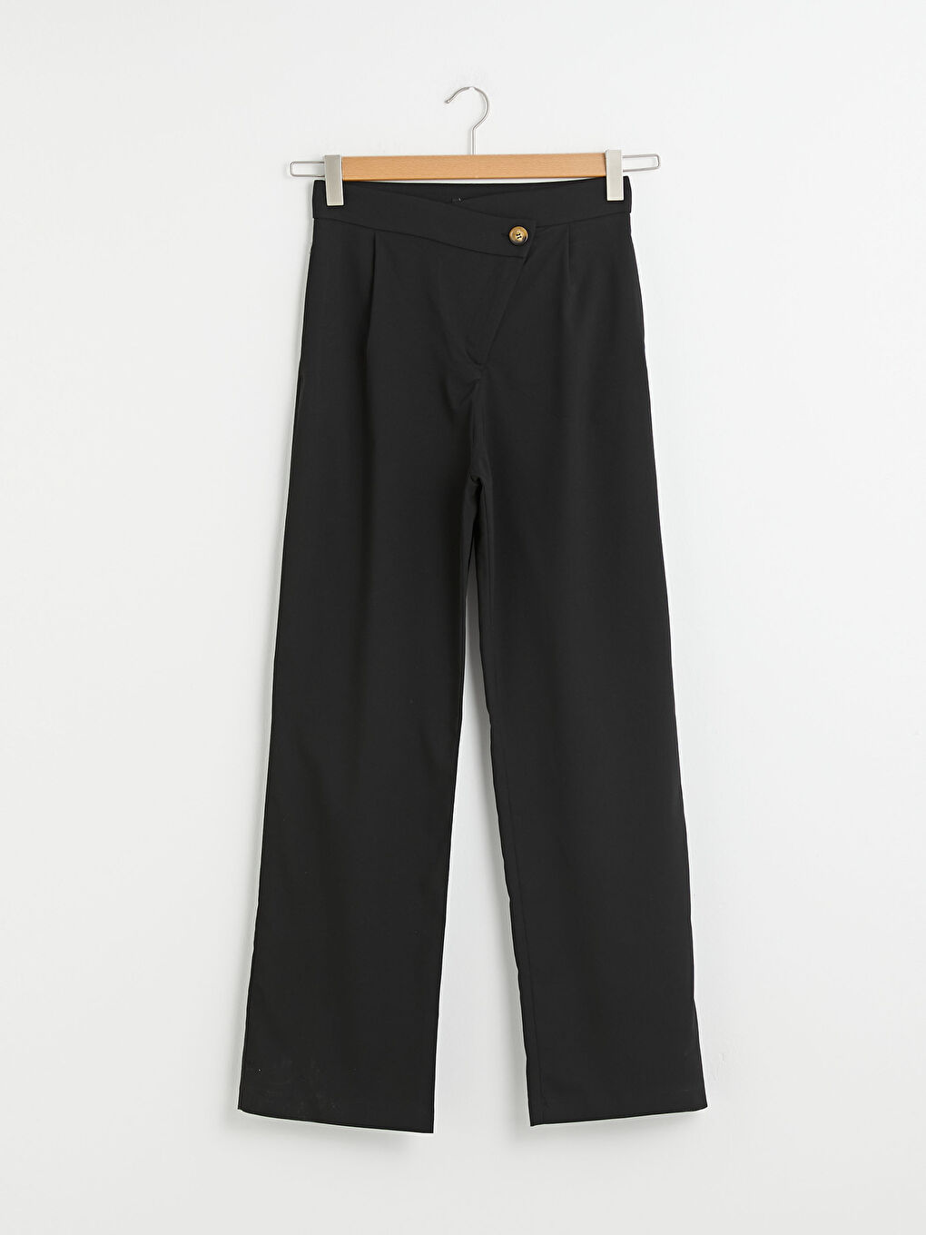 Pantalone sa visokim strukom i širokim nogavicama za žene-4