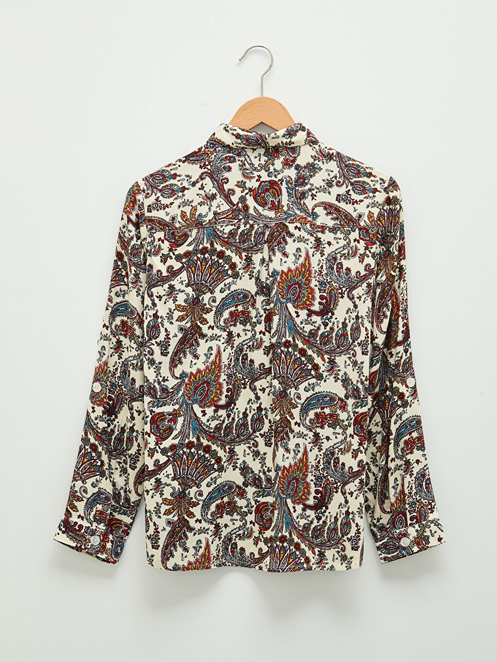 Chemise pour Femmes en Viscose à Manches Longues avec Fermeture à Boutons Imprimée-5