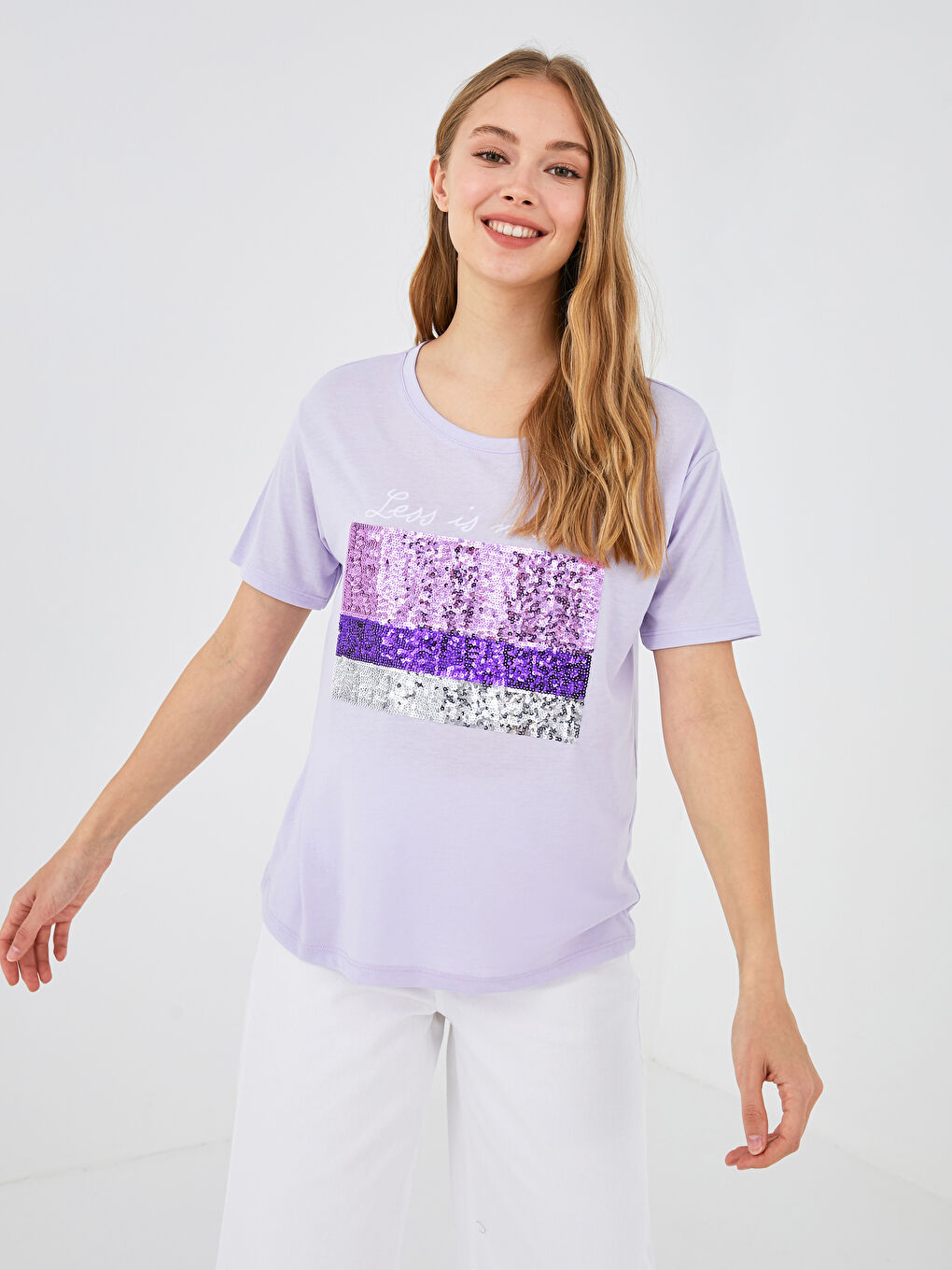 Женская футболка с круглым вырезом и короткими рукавами с принтом