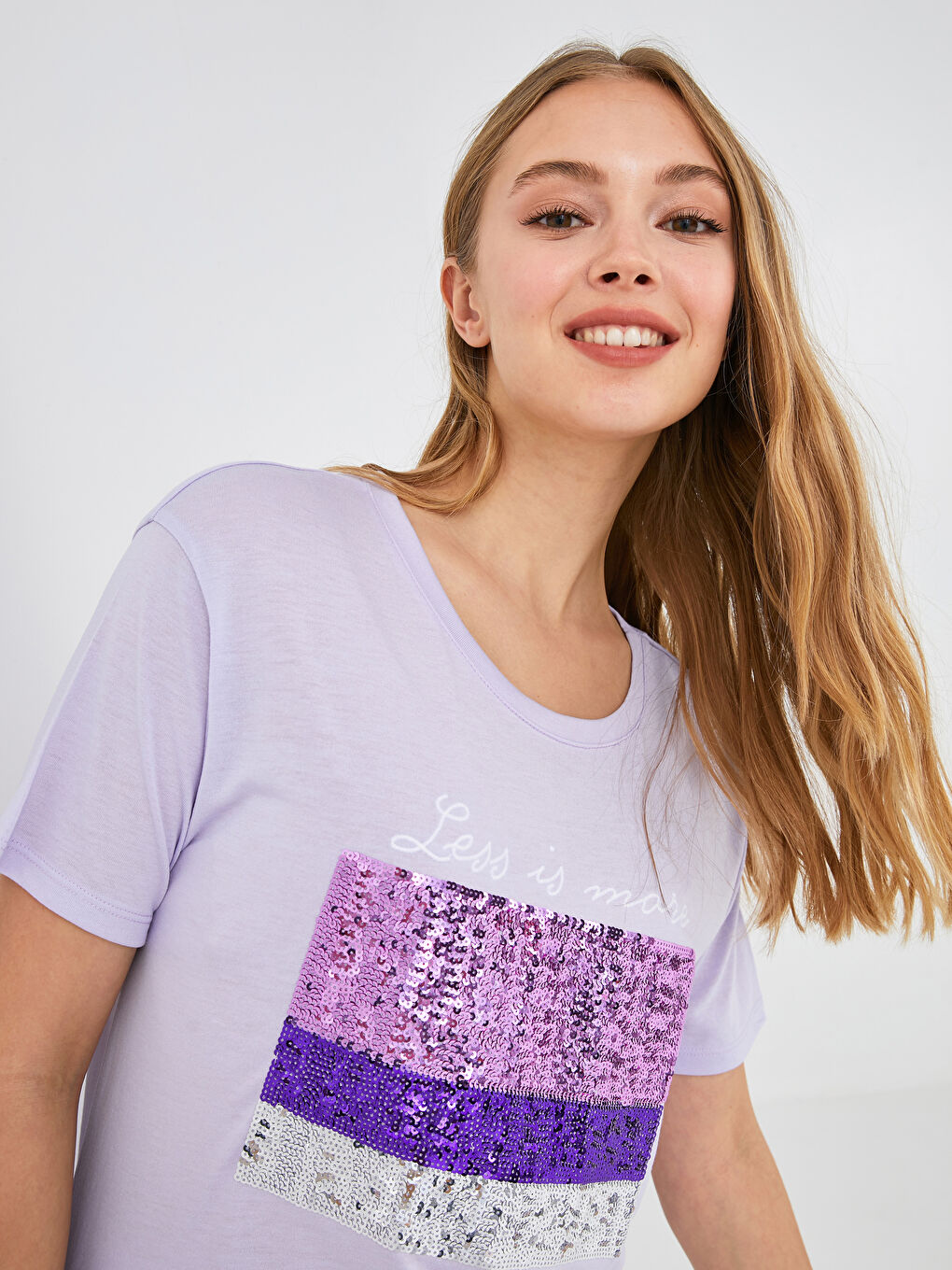 Женская футболка с круглым вырезом и короткими рукавами с принтом-1