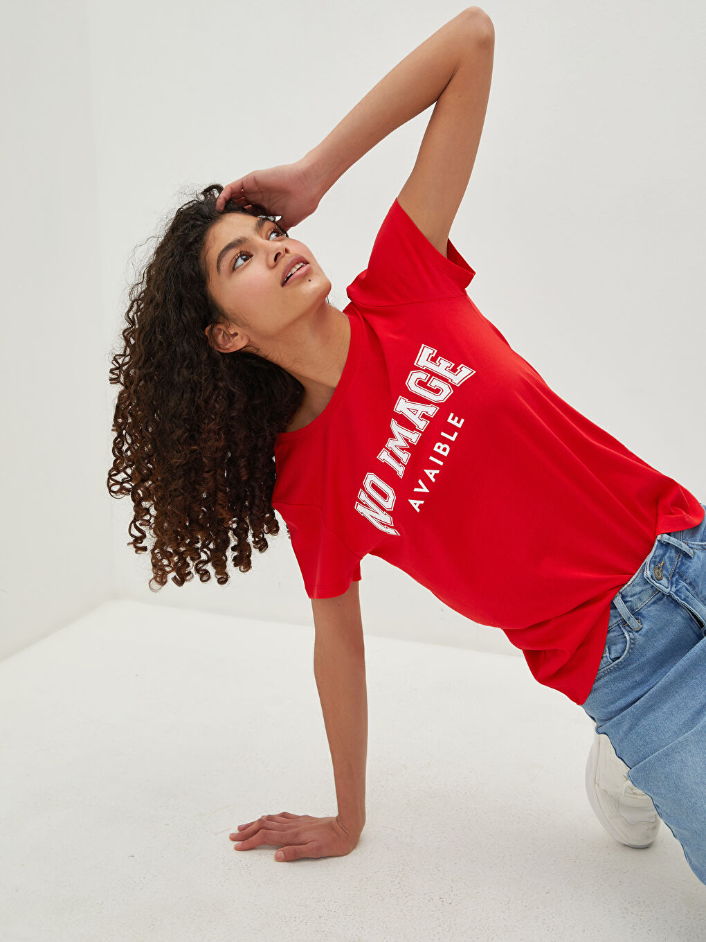 Женская футболка с круглым вырезом и короткими рукавами с принтом-4