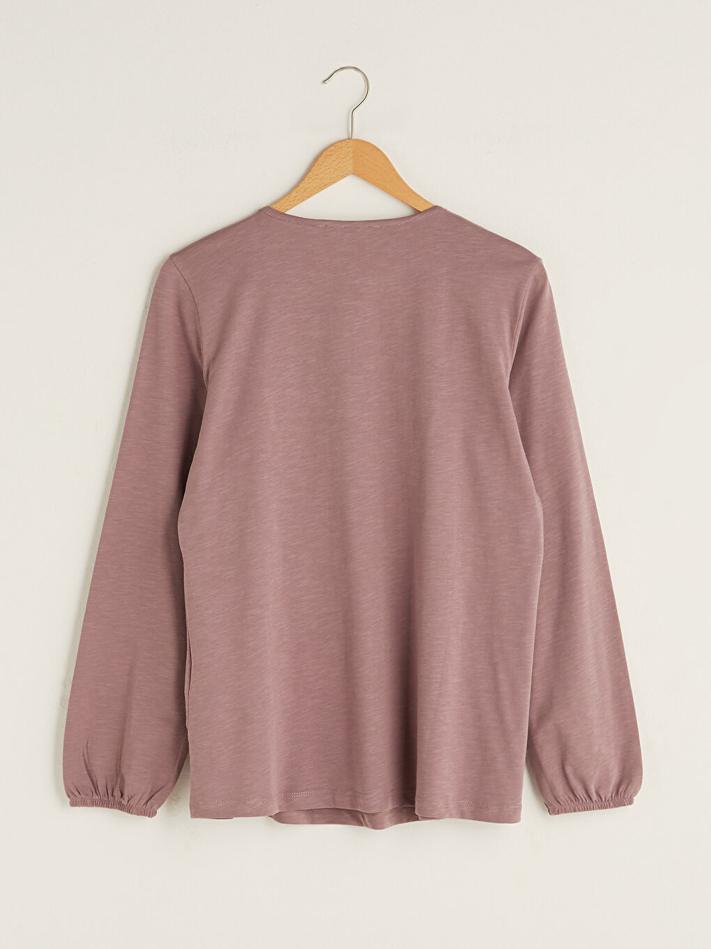 Tie Neck Embroidered Long Sleeve Women's Blouse-6