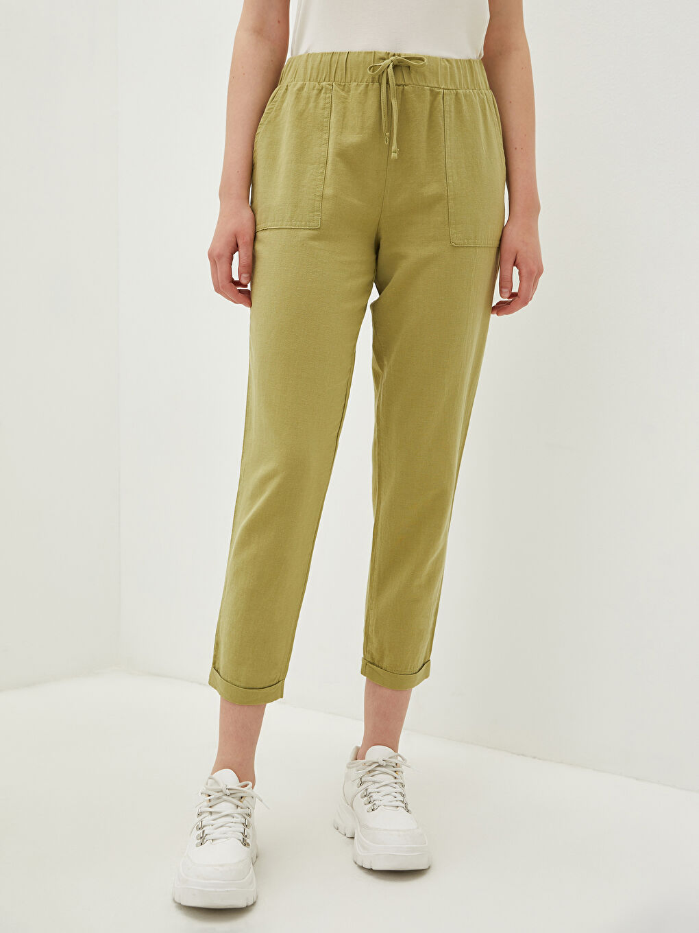 LCW Vision Hose für Damen mit elastischem Bund, weiter Passform und Taschen -S1FL06Z8-GFJ