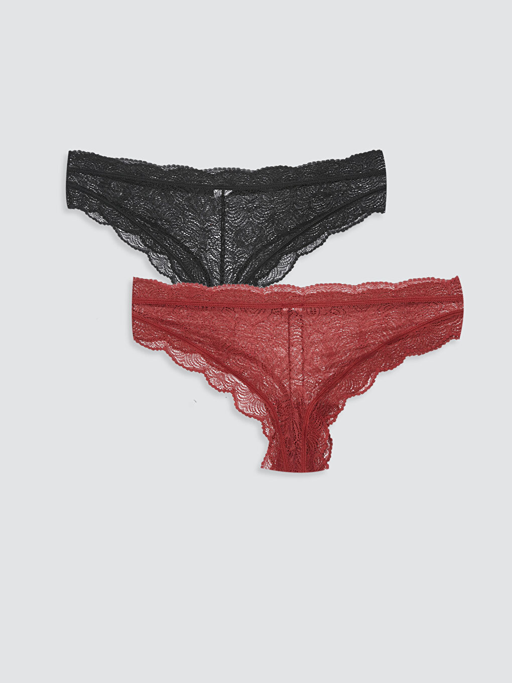 كلاسيك للسيدات سراويل داخلية من الدانتيل - قطعتين-1