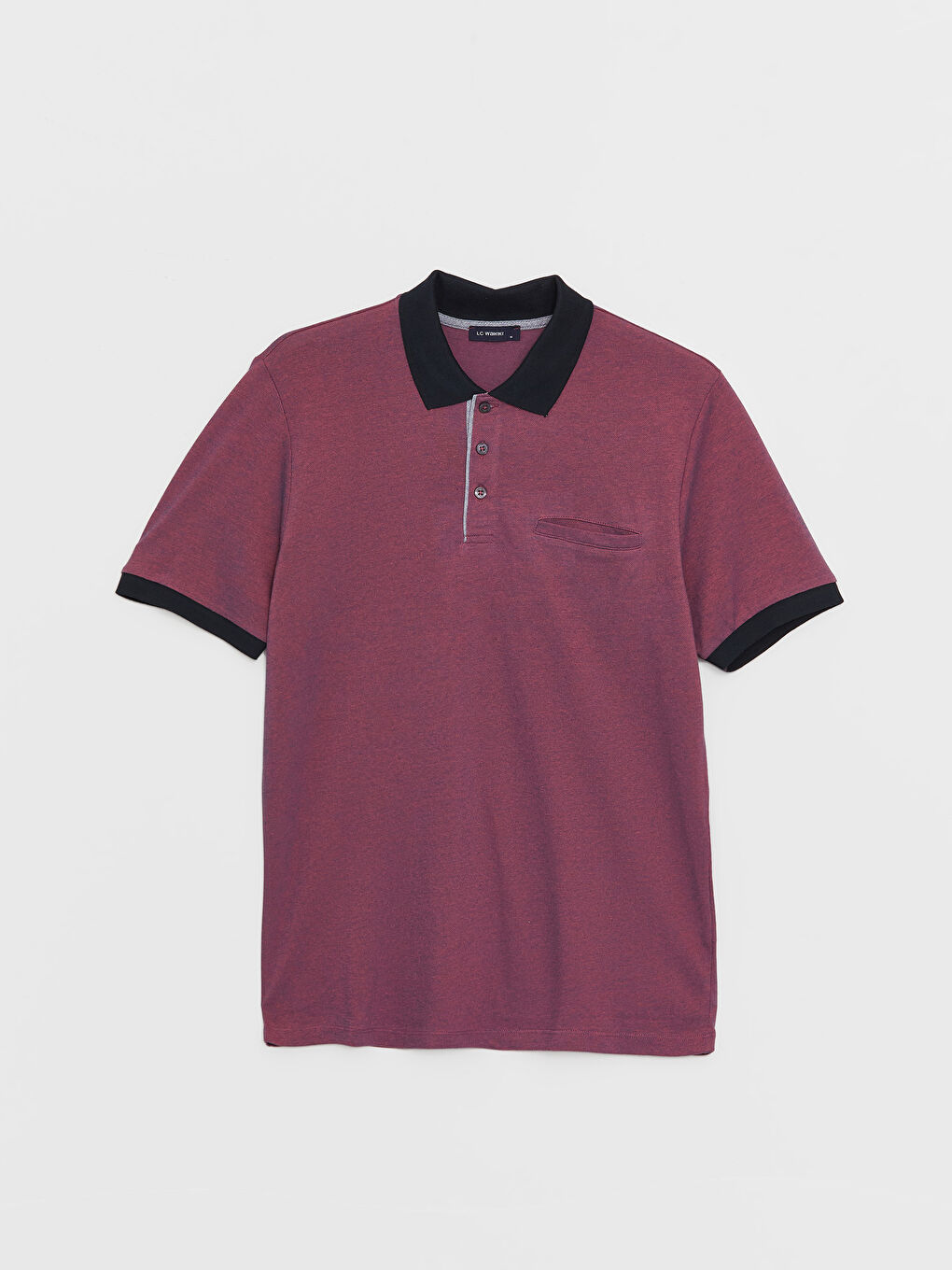 Polo Neck Short Sleeve Men's T-Shirt-5